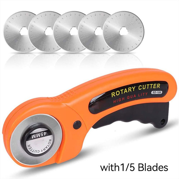 45mm Handle Rotary Cutter Round Cutters Sewing Rotary Cloth Guiding Cutting  Machine Quilters Quilting Fabric Craft Tool